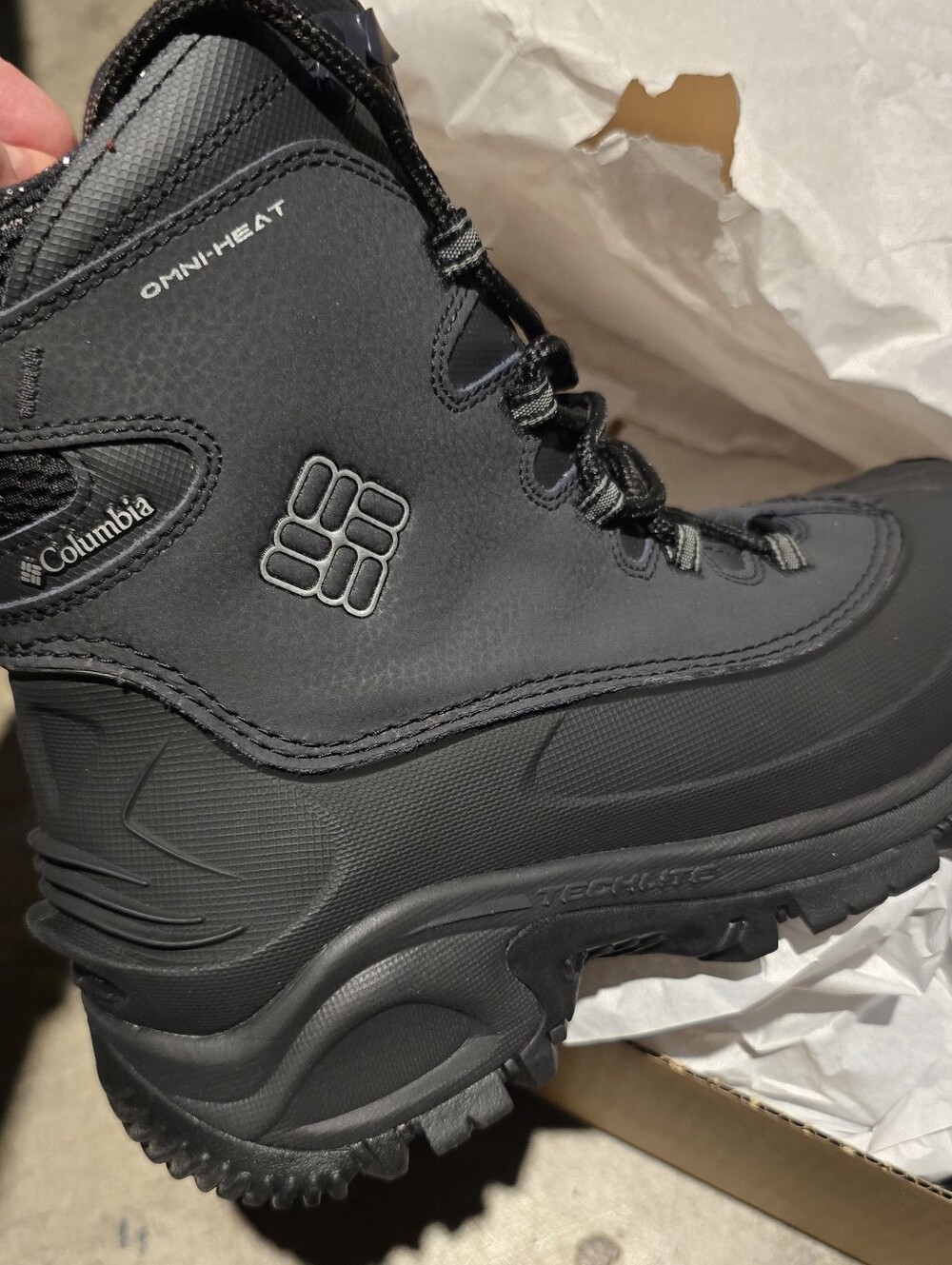 NWT Columbia Arctic Trip Black Men's Omni-Heat Insulated Hiking Boot
